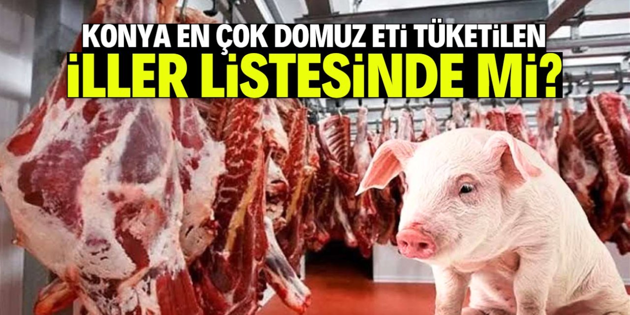 Konya en çok domuz eti tüketen iller arasında mı? İşte cevabı