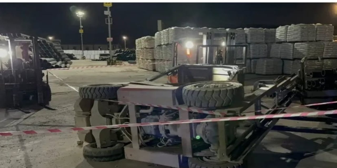 Aksaray’da Forklift Devrildi: İşçi Hayatını Kaybetti