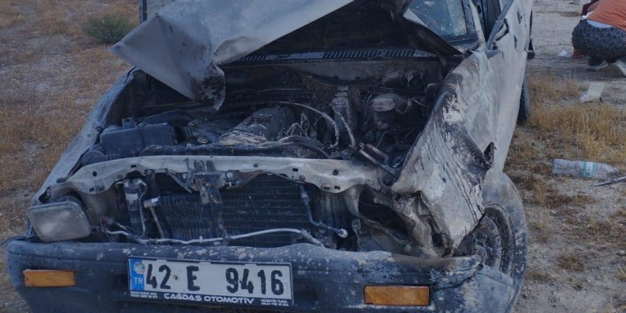Konya Ereğli’de Takla Atan Kamyonette 5 Kişi Yaralandı