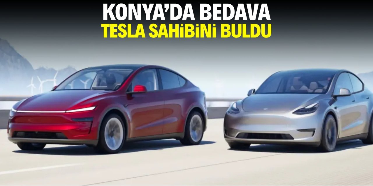 Konya Kulesite AVM’de 2025 Model Tesla Model Y Sahibini Buldu