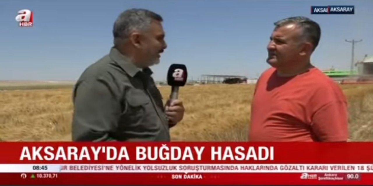 Eskilli Örnek Çiftçi a Haber'de, 'Hububatta Verimden ve Fiyatlardan Çok Memnunuz'