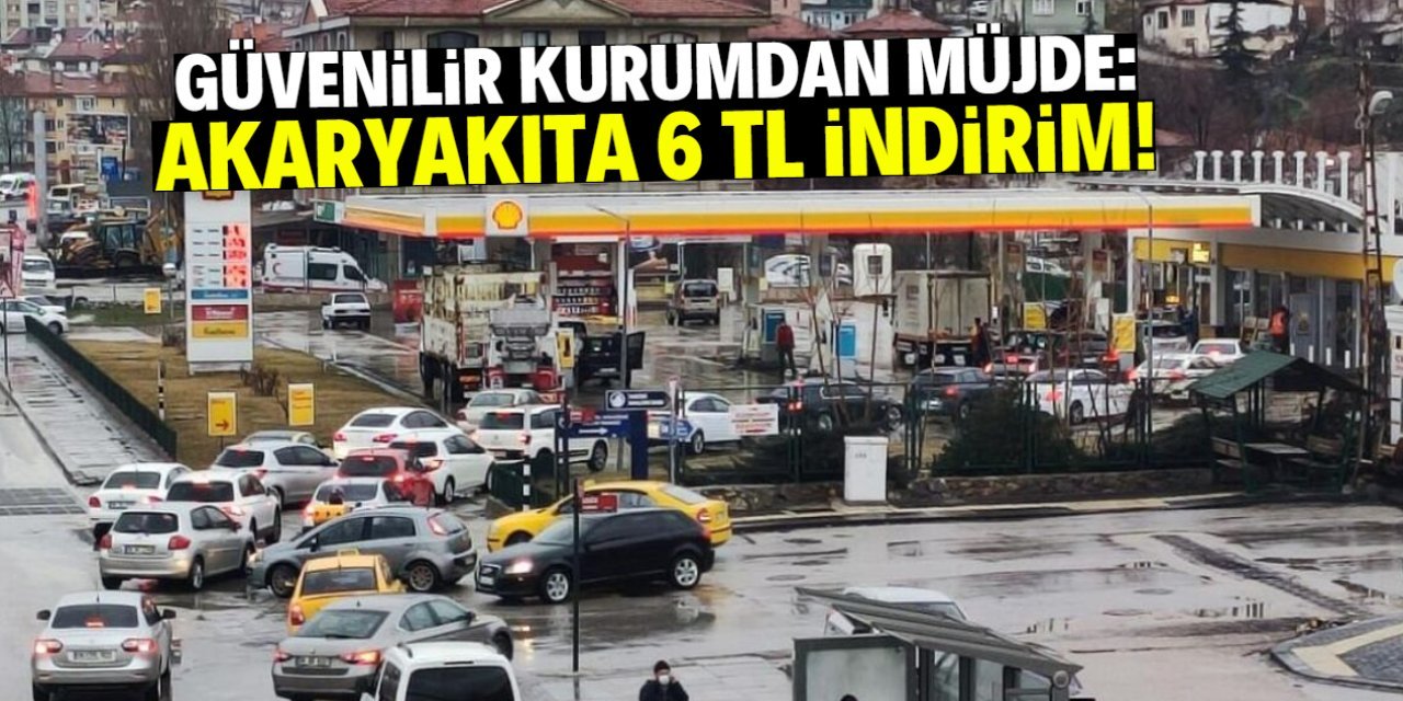 Akaryakıta 6 TL İndirim Yolda
