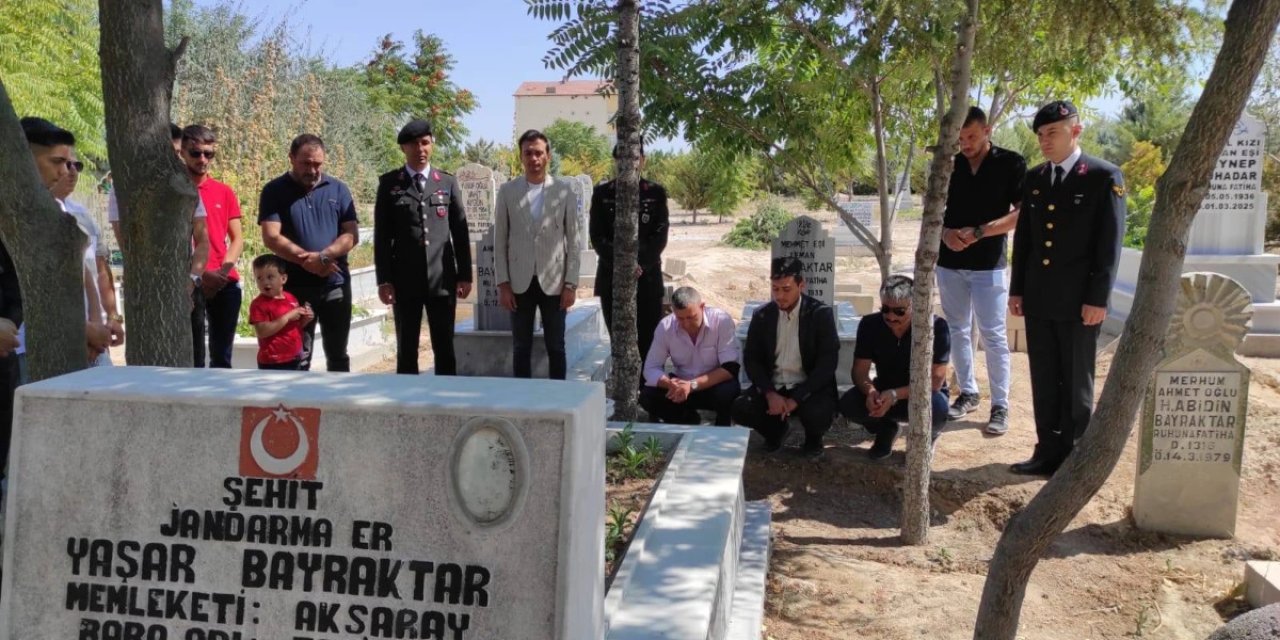 Aziz Şehidimize Vefa: Kaymakam Uzar’dan Anlamlı Ziyaret