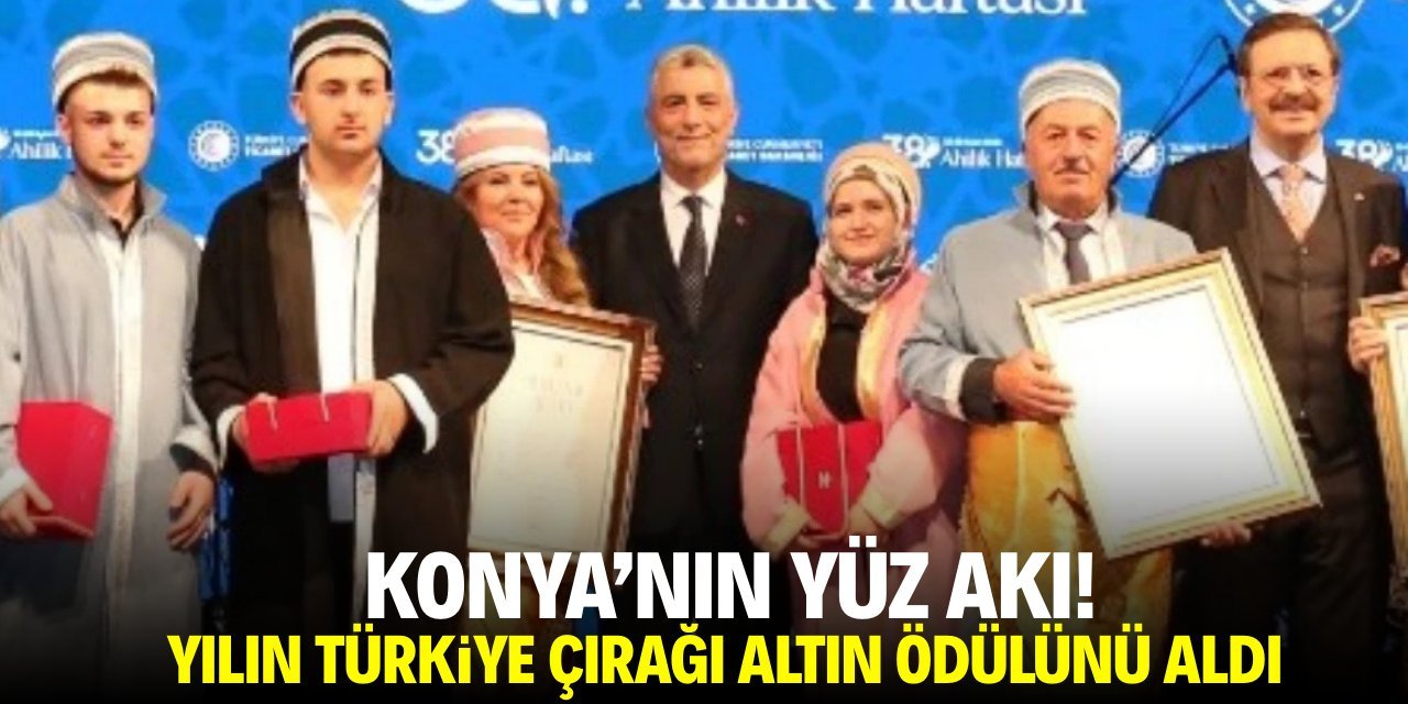 Yılın Türkiye Çırağı Ödülü Konya’ya Geldi