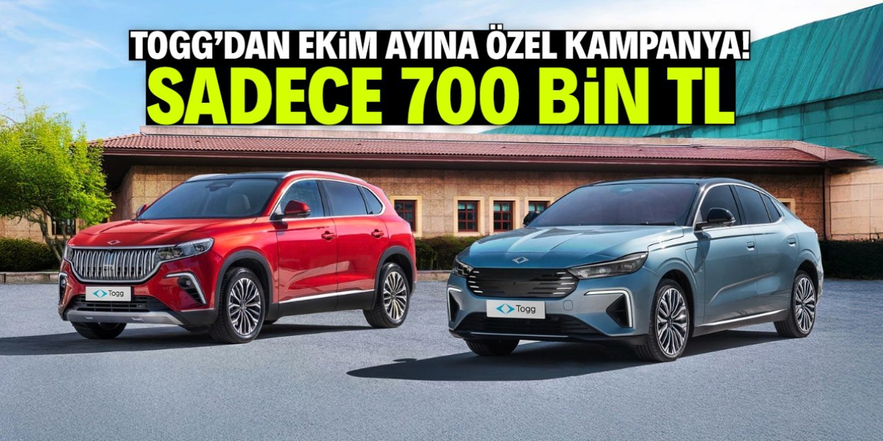 Togg’dan Ekim Ayına Özel Sıfır Faizli Kredi Kampanyası