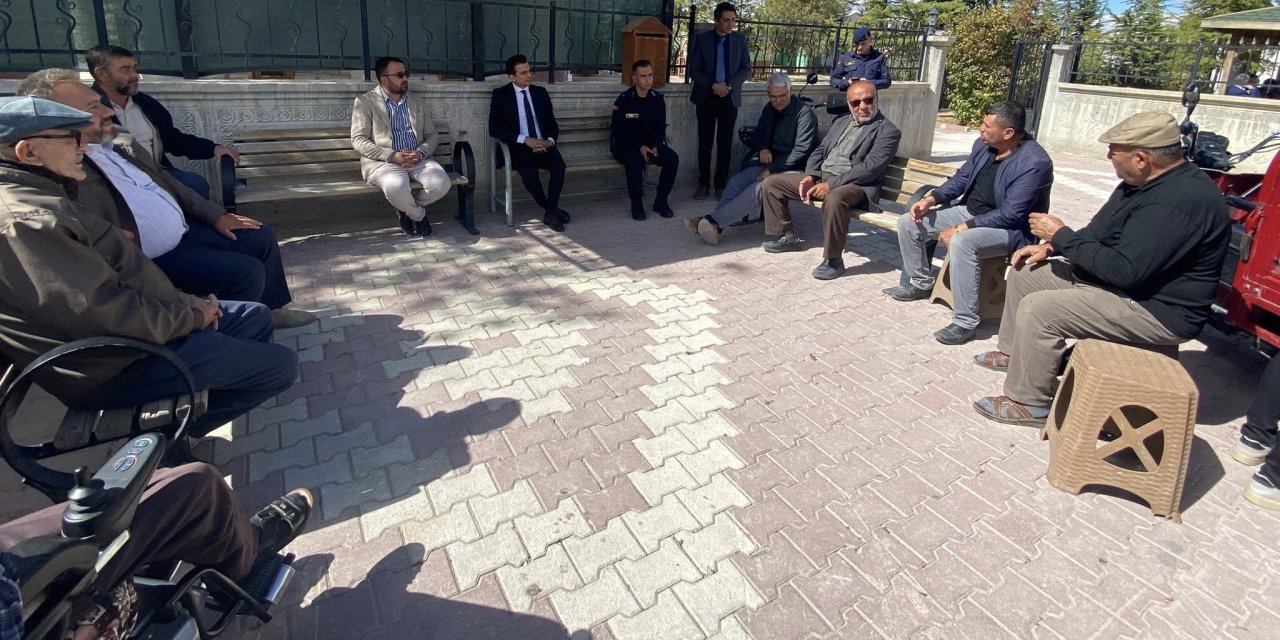 Kaymakam Harun Uzar, Yüksecik'te Vatandaşlarla Buluştu, Okulu Ziyaret Etti