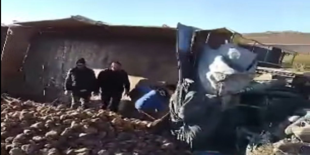 Eskilli tır şoförü Mehmet Hamza Ünlü kaza yaptı: Yaralı olarak kurtuldu