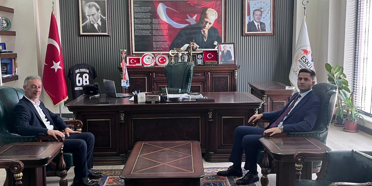 Kaymakam Taha Soydaş’tan Başkan Mustafa Zavlak’a Ziyaret