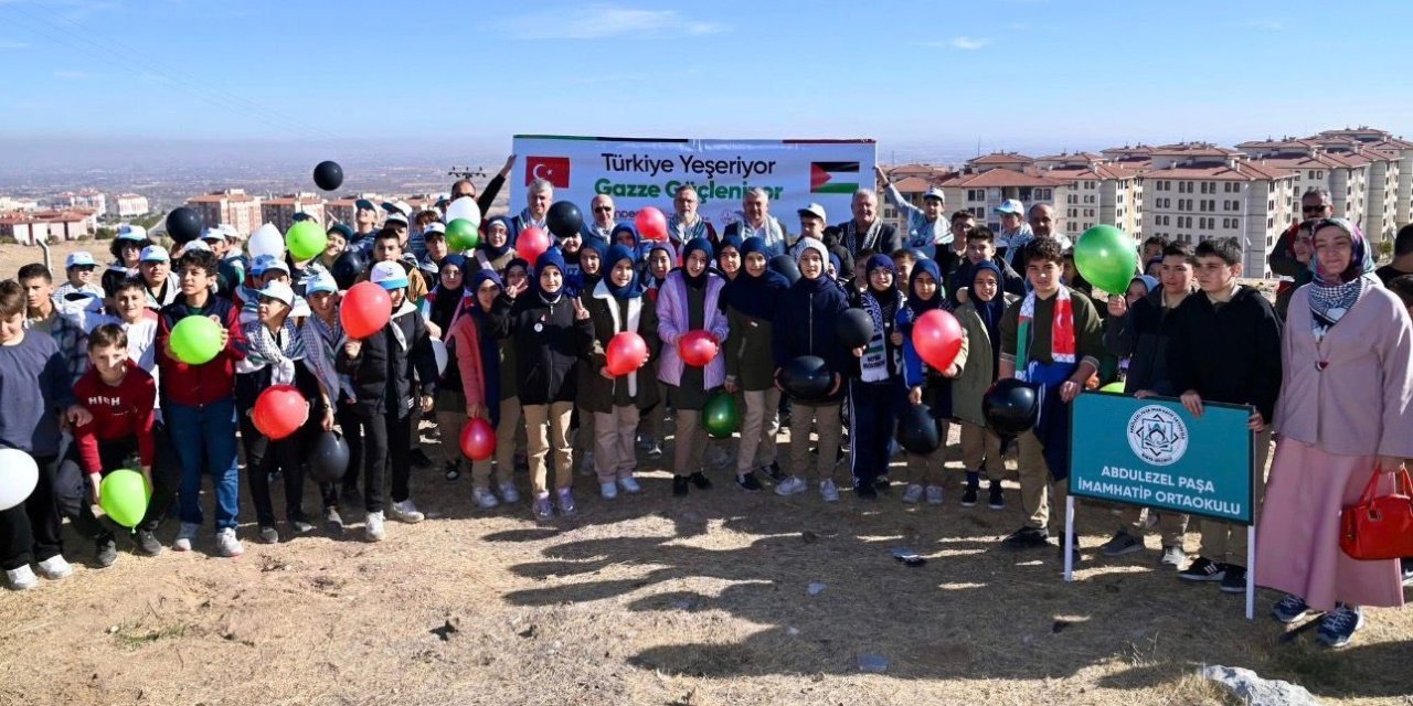 Konya’da anlamlı proje: “Türkiye Yeşeriyor, Gazze Güçleniyor”