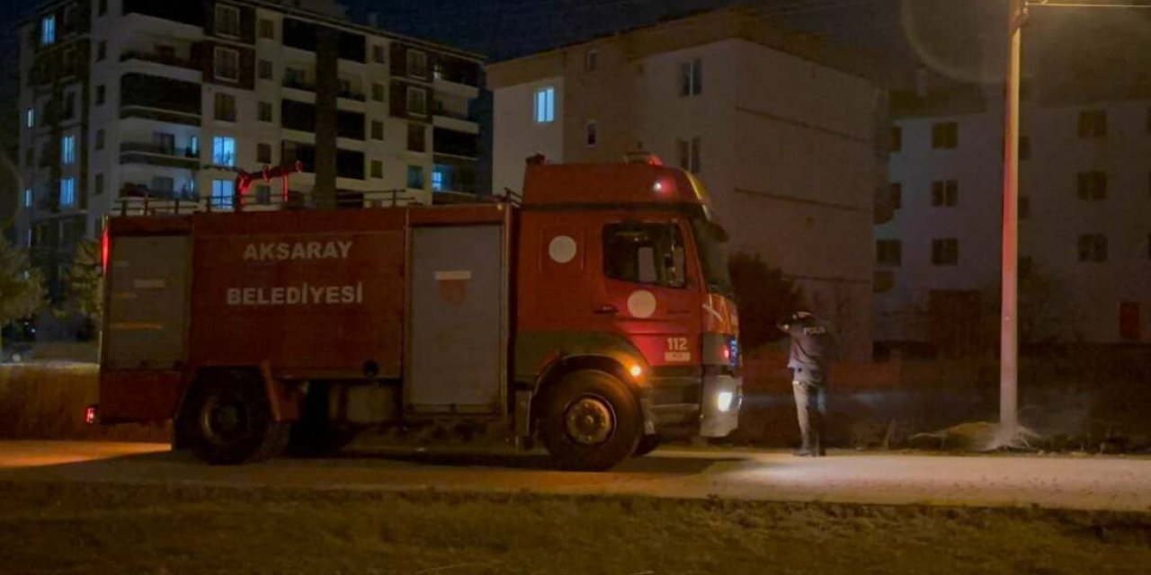 Aksaray’da Havai Fişek İddiası: Boş Arazide Yangın Çıktı