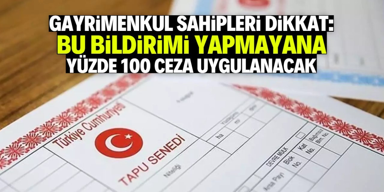 5 Gün İçinde Başvurmayan Yüzde 100 Ceza Ödeyecek
