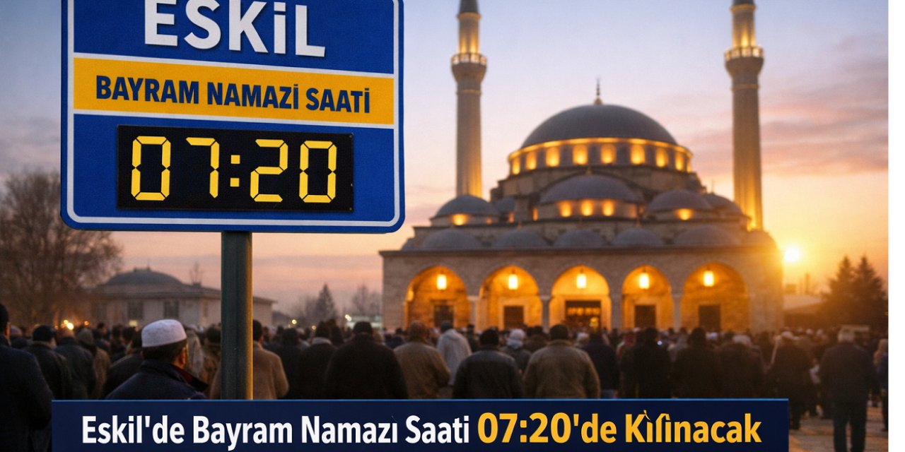 Eskil’de Bayram Namazı Saati Belli Oldu: 07:20