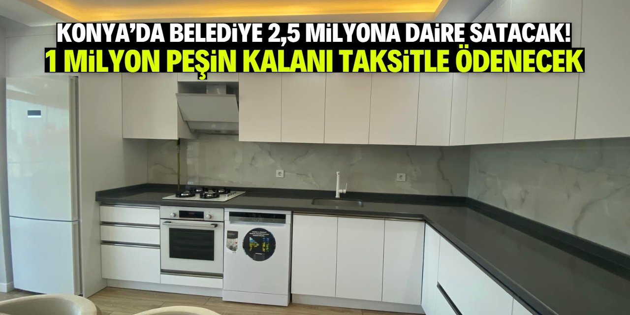 Karatay Belediyesi 15 Konutu Satışa Çıkardı: 1 Milyon TL Peşinatla Ev Fırsatı