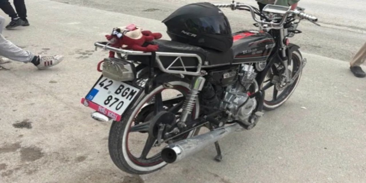 Karapınar'da Trafik Kazası: Motosiklet Sürücüsü Yaralandı