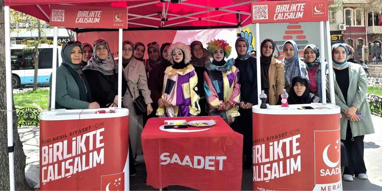 Saadet Partisi Konya Kadın Kolları’ndan 23 Nisan’da Anlamlı Mesaj