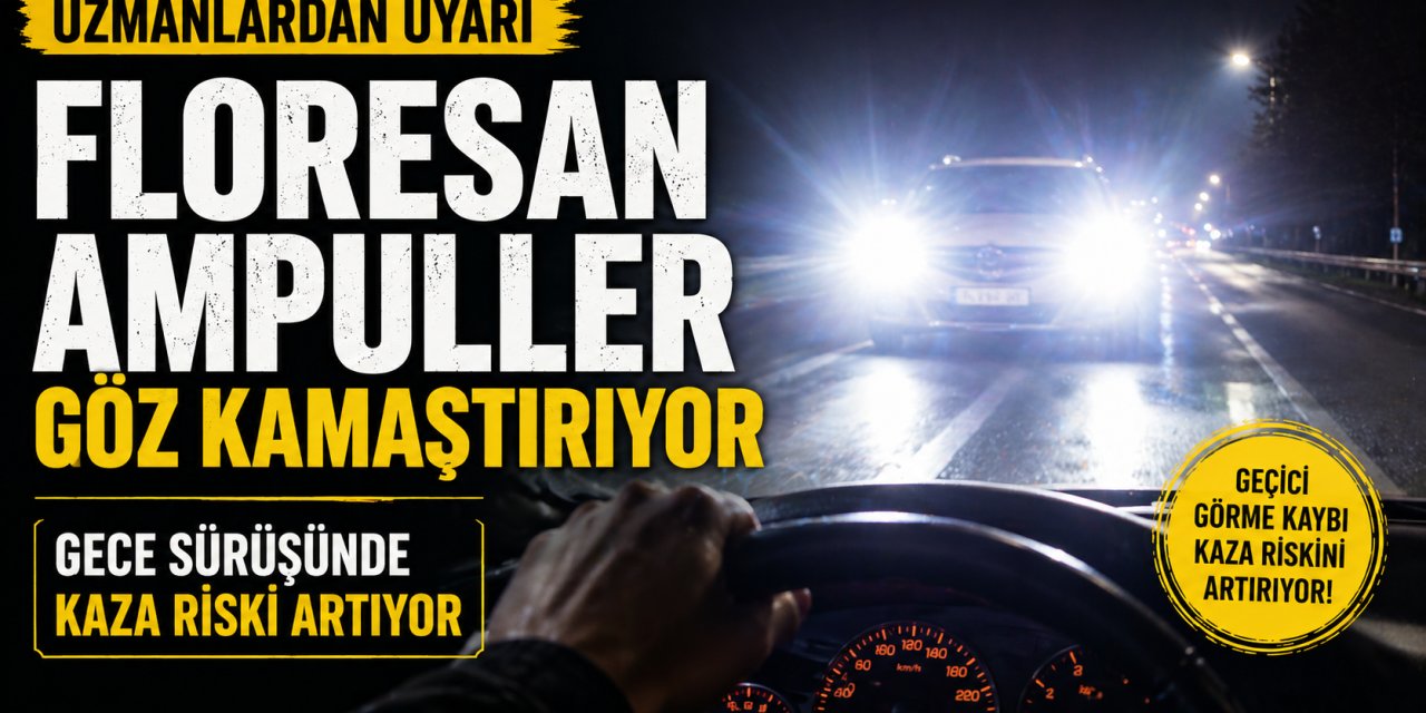 Floresan ışıklar trafik güvenliğini tehdit ediyor mu? Göz kamaşması kazalara yol açabilir