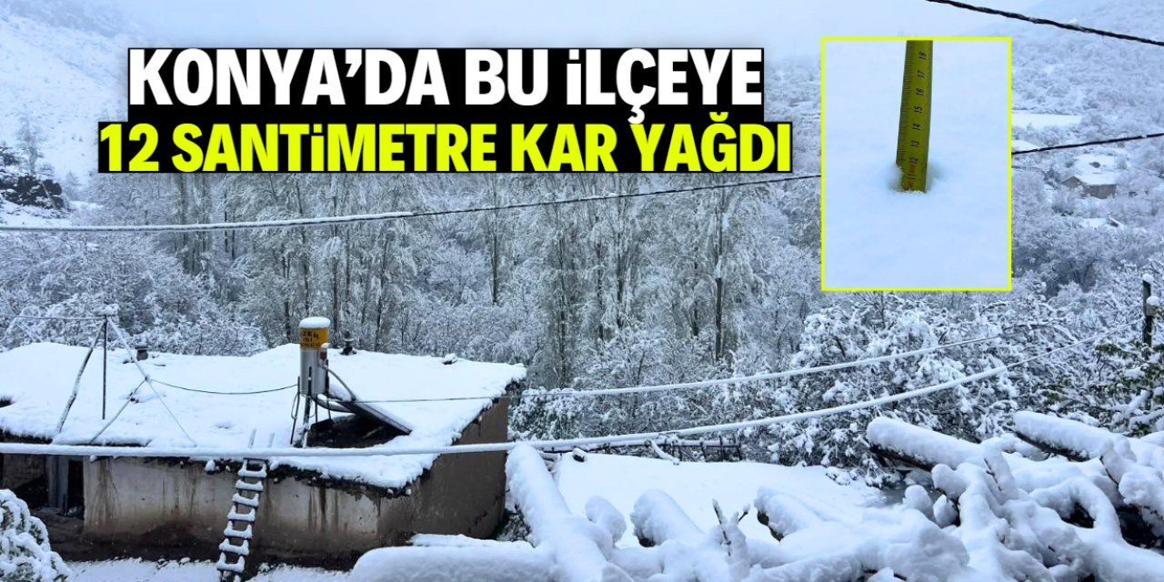 Konya’da Mayıs Sürprizi: İlçe Beyaza Büründü