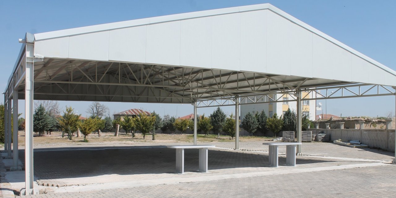 Eşmekaya Mezarlığında Cenaze Namazı Alanı Hizmete Açıldı
