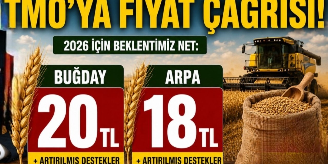 Aksaray Ziraat Odası’ndan Net Mesaj: “Buğday 20 TL, Arpa 18 TL Olmalı”