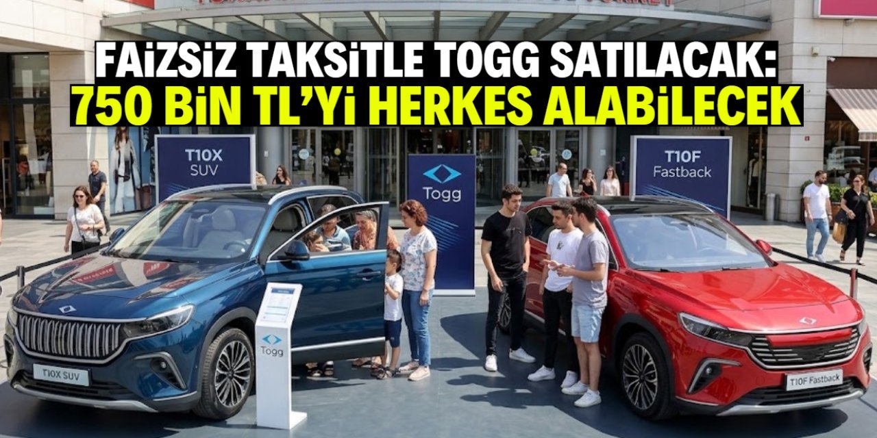 TOGG’dan Faizsiz Kredi Kampanyası: 750 Bin TL’ye 12 Ay Taksit İmkanı
