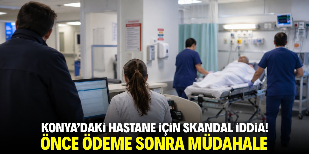 Konya’da Özel Hastane İçin “Acil Hastaya Ücret Önce Alındı” İddiası