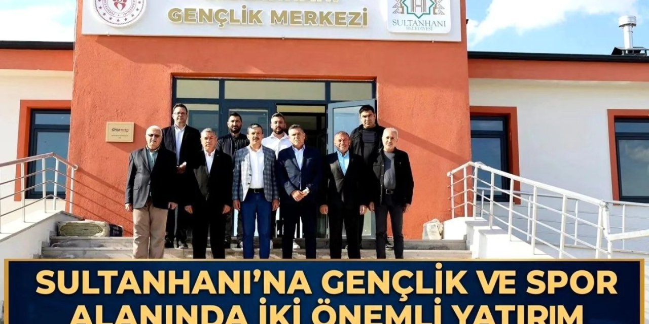 Sultanhanı’nda Kapalı Spor Salonu ve Gençlik Merkezi Hizmete Hazırlanıyor