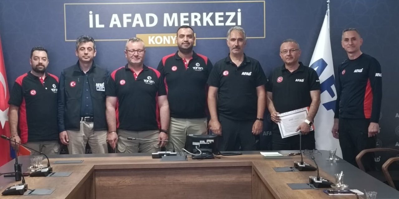 Yaren Arama Kurtarma Ekibine AFAD'dan Teşekkür Belgesi