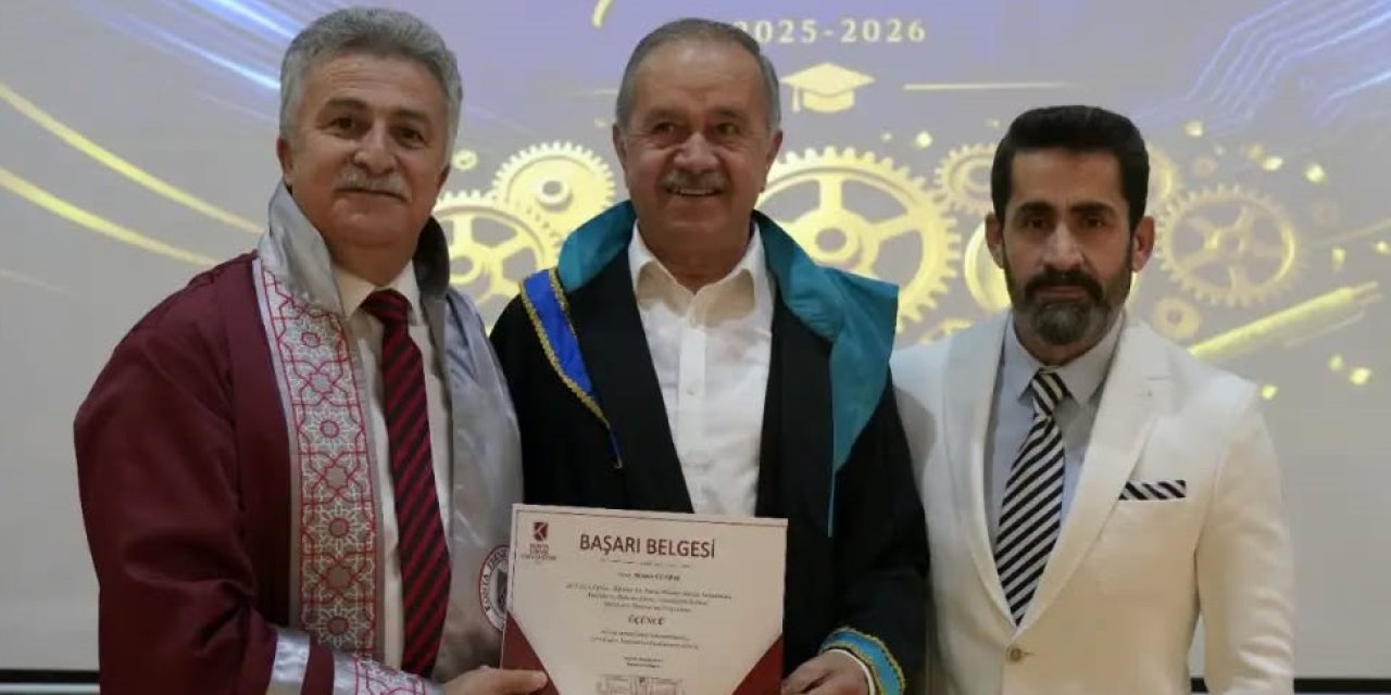 60 Yaşında Mezuniyet Sevinci: Başkan Mehmet Günbaş Bölüm 3'üncüsü Oldu