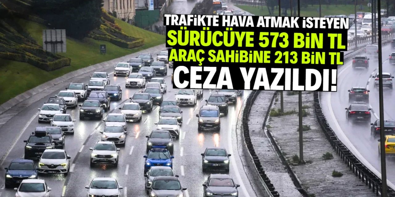Trafikte Kuralları Hiçe Saydı! Çakarlı Araca 786 Bin TL Ceza Kesildi