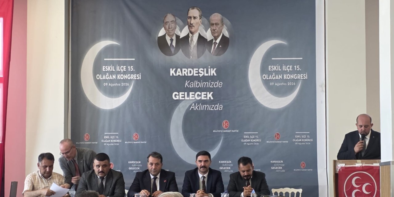 MHP Eskil’de Bayrak Değişimi: Yeni Başkan Mehmet Meral Oldu