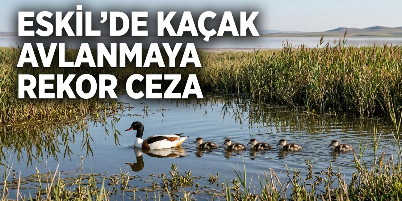 Eskil Tuz Gölü’nde Suna Ördeği Avına Ceza