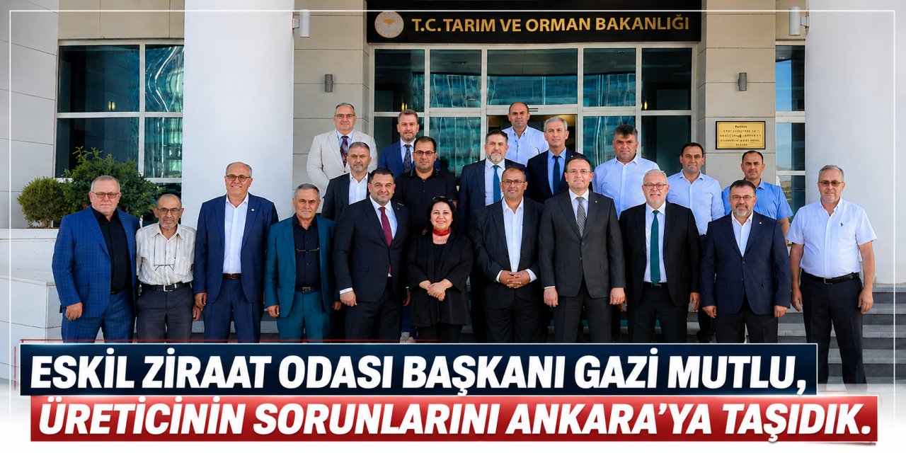 Gazi Mutlu, üreticinin sorunlarını Ankara’ya taşıdık