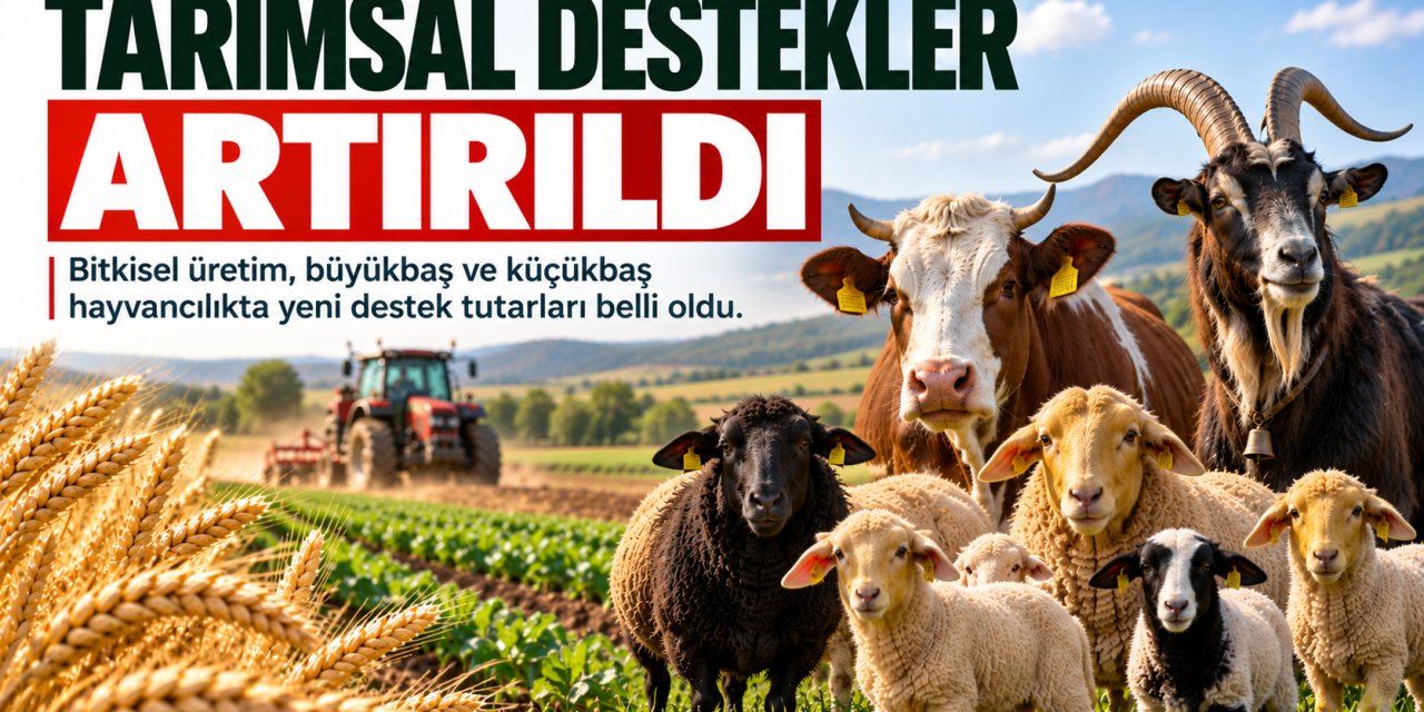 Tarımsal Destekler Artırıldı: Çiftçi ve Hayvancılara Yeni Destek Tutarları