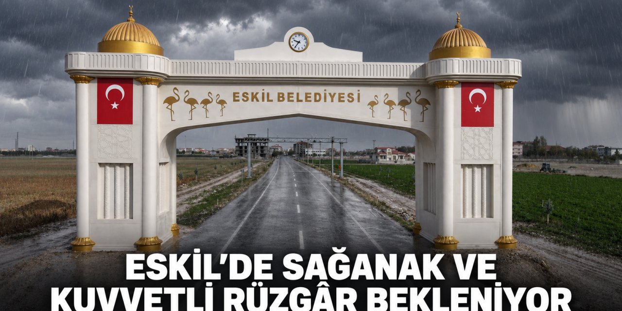 Eskil’de Sağanak ve Kuvvetli Rüzgâr Bekleniyor