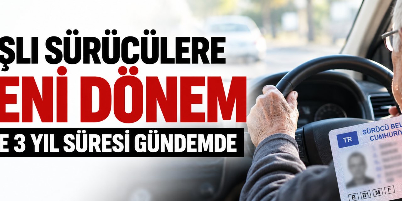 65 Yaş Üstü Sürücüleri İlgilendiriyor: Ehliyet Yenilemede 3 ve 2 Yıl Teklifi