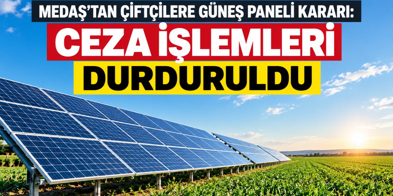 MEDAŞ’tan çiftçilere GES kararı: ceza işlemleri durduruldu