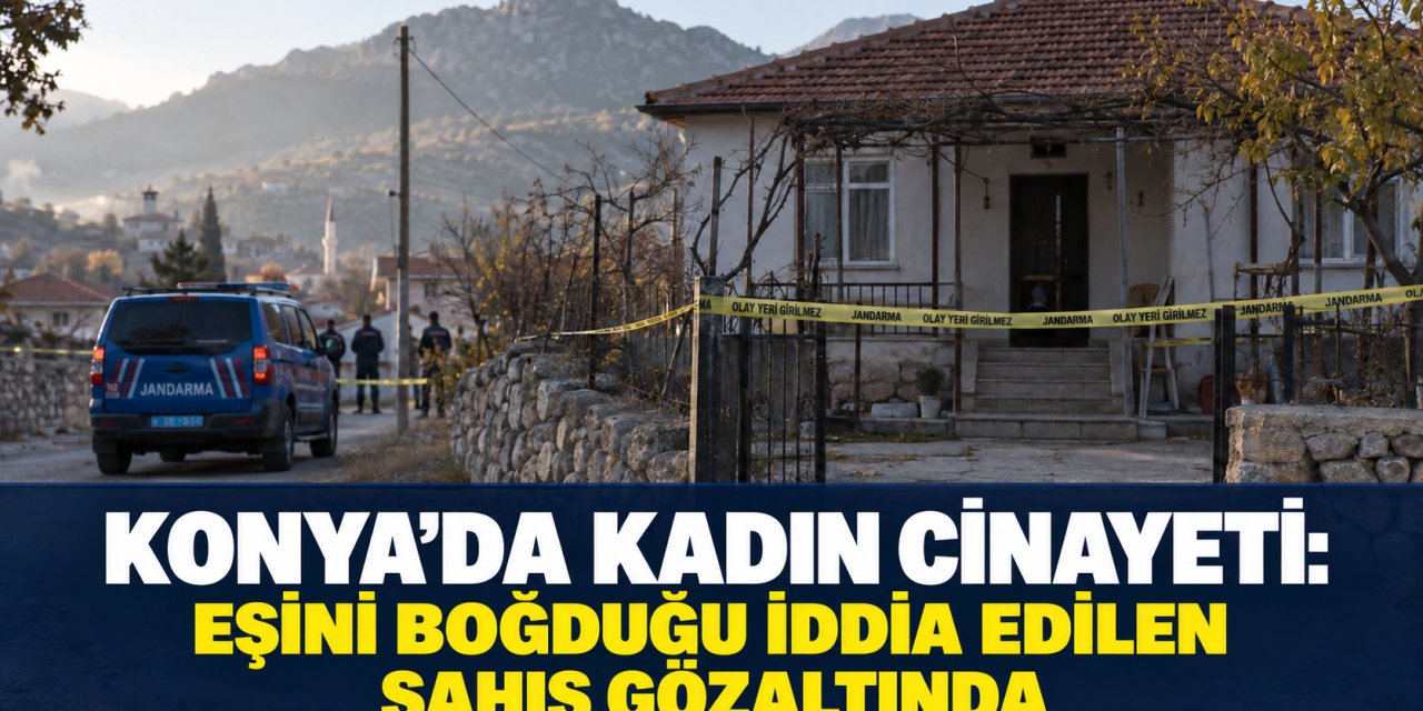 Konya’da Kadın Cinayeti: Eşini Boğduğu İddia Edilen Şahıs Gözaltında