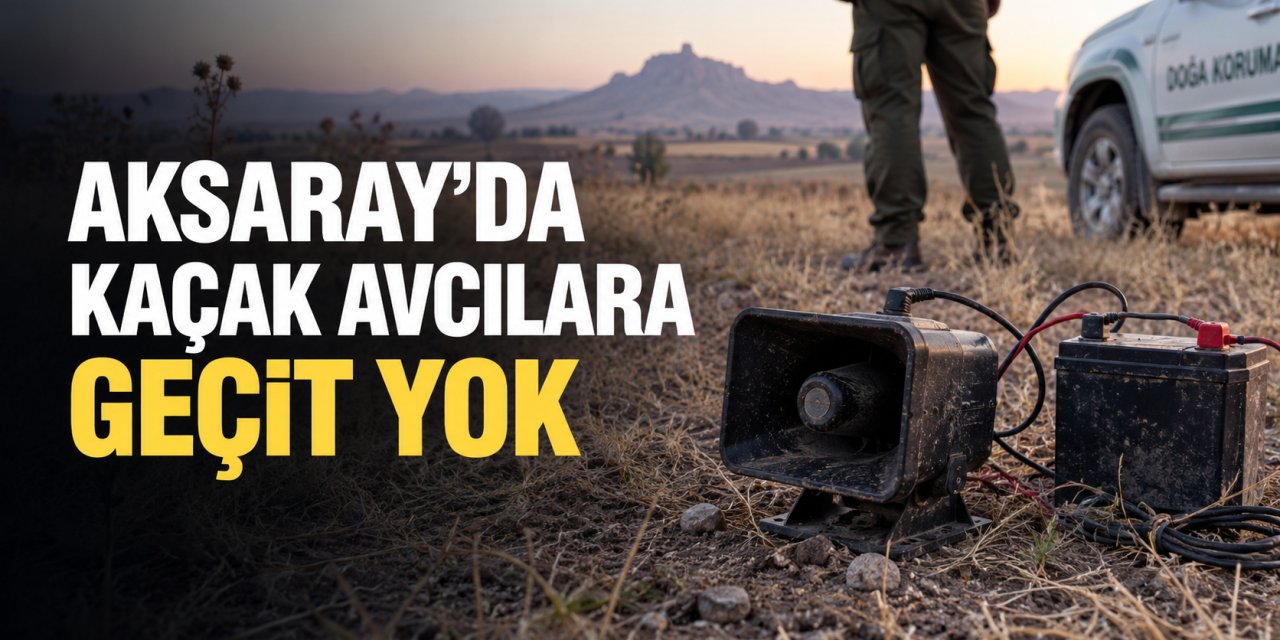 Aksaray’da Kaçak Avcılara Geçit Yok: Bir Kişiye Yasal İşlem