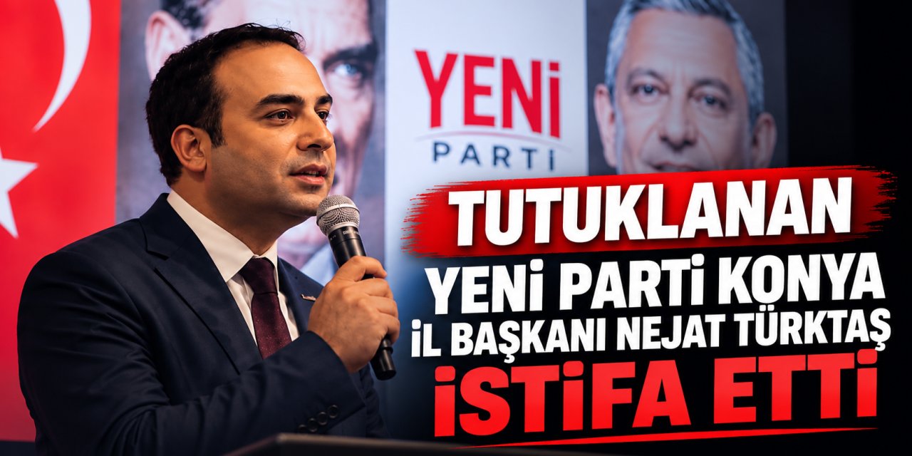 Tutuklanan YENİ Parti Konya İl Başkanı Nejat Türktaş İstifa Etti