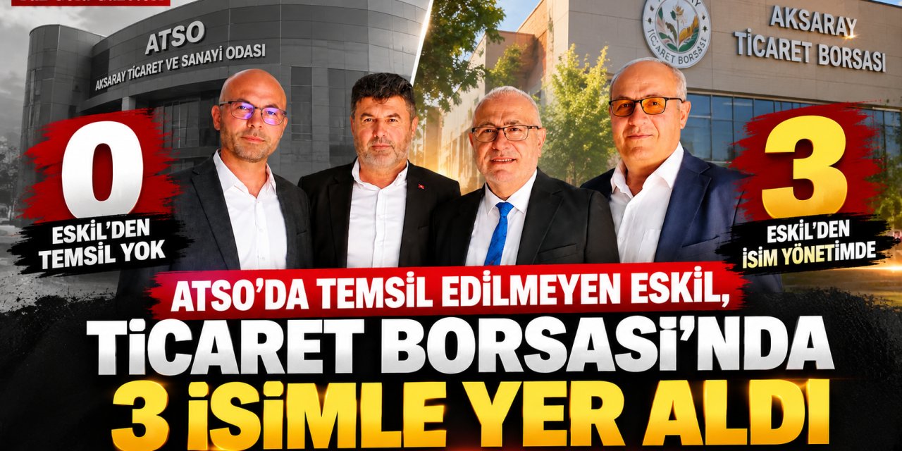 ATSO’da Eskil Yok, Ticaret Borsası’nda 3 İsimle Temsil
