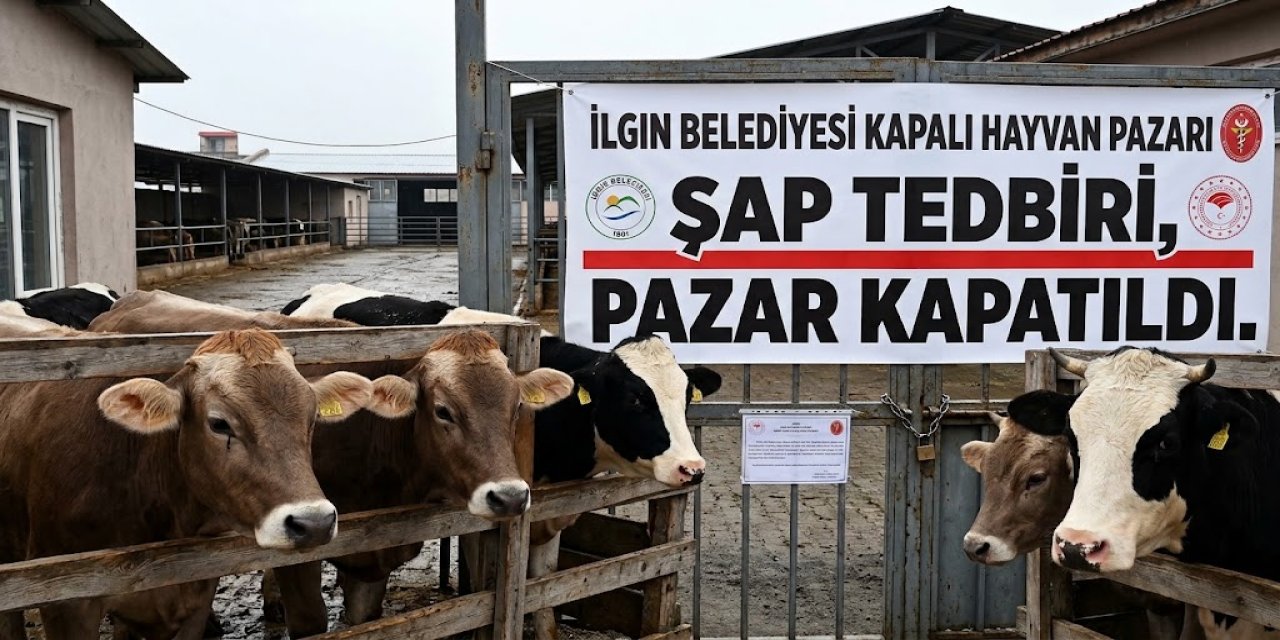 Konya Ilgın’da Hayvan Pazarından Şap Tedbiri! Pazar Kapatıldı