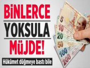 Binlerce yoksula müjde!