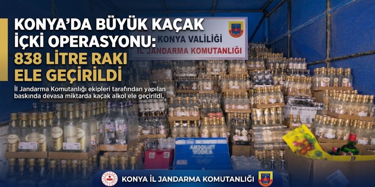 Kaçak İçki Operasyonu: 838 Litre Rakı Ele Geçirildi