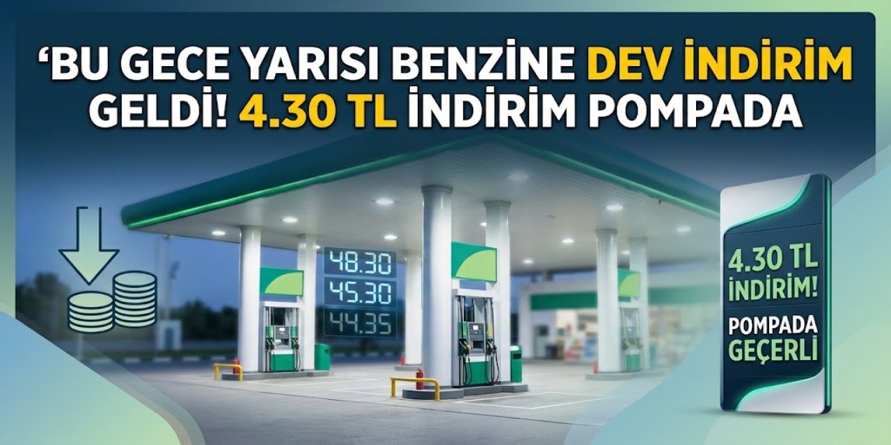 Sürücülere Müjdeli Haber: Bu Gece Yarısı Benzine Dev İndirim Geliyor!