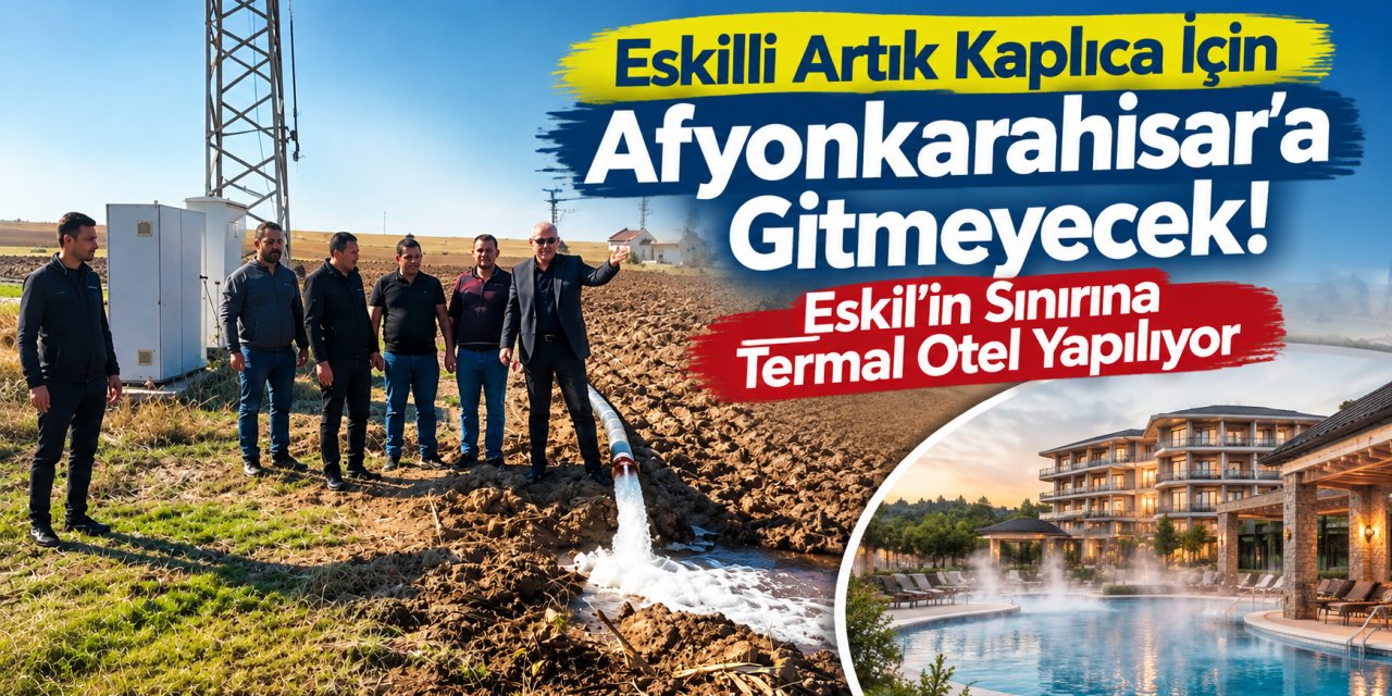 Eskil’in Sınırına Termal Otel Yapılıyor! Afyon’a Gitmeye Gerek Kalmayabilir