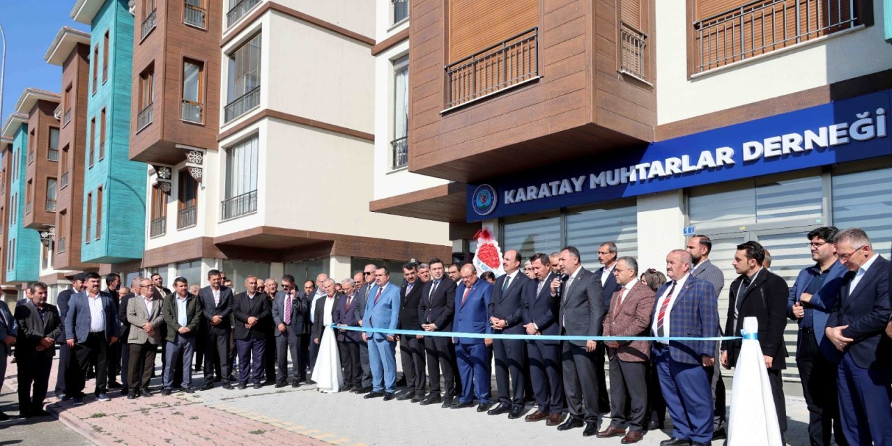 Karatay Muhtarlar Derneği Yeni Hizmet Binasına Kavuştu