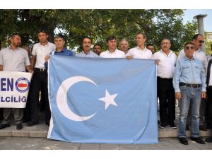 Aksaray’da Çin Hükümetine Tepki