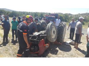 Aksaray’da Traktör Devrildi: İki Yaralı