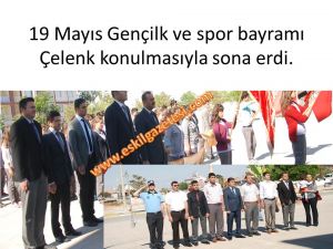 19 Mayıs Gençilk ve spor bayramı Çelenk konulmasıyla sona erdi.