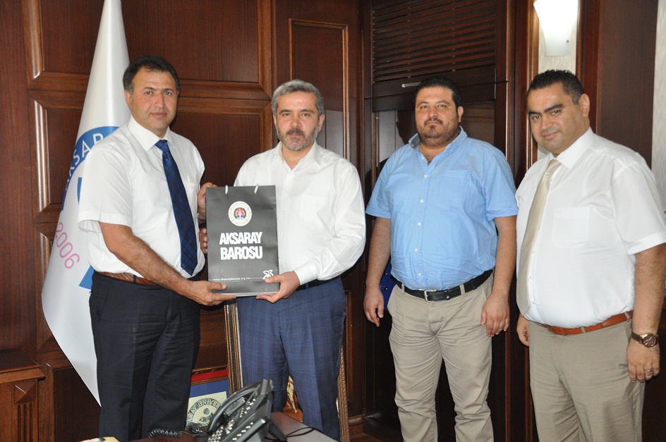 Aksaray Barosundan Rektör Prof. Dr. Şahin'e ziyaret